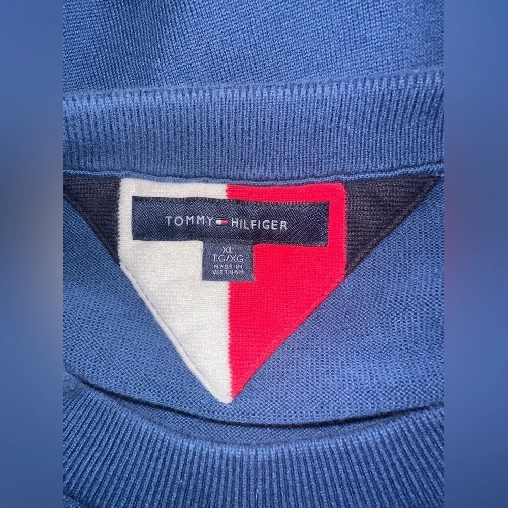 Tommy Hilfiger Signature Cotton Sweater - Size XL